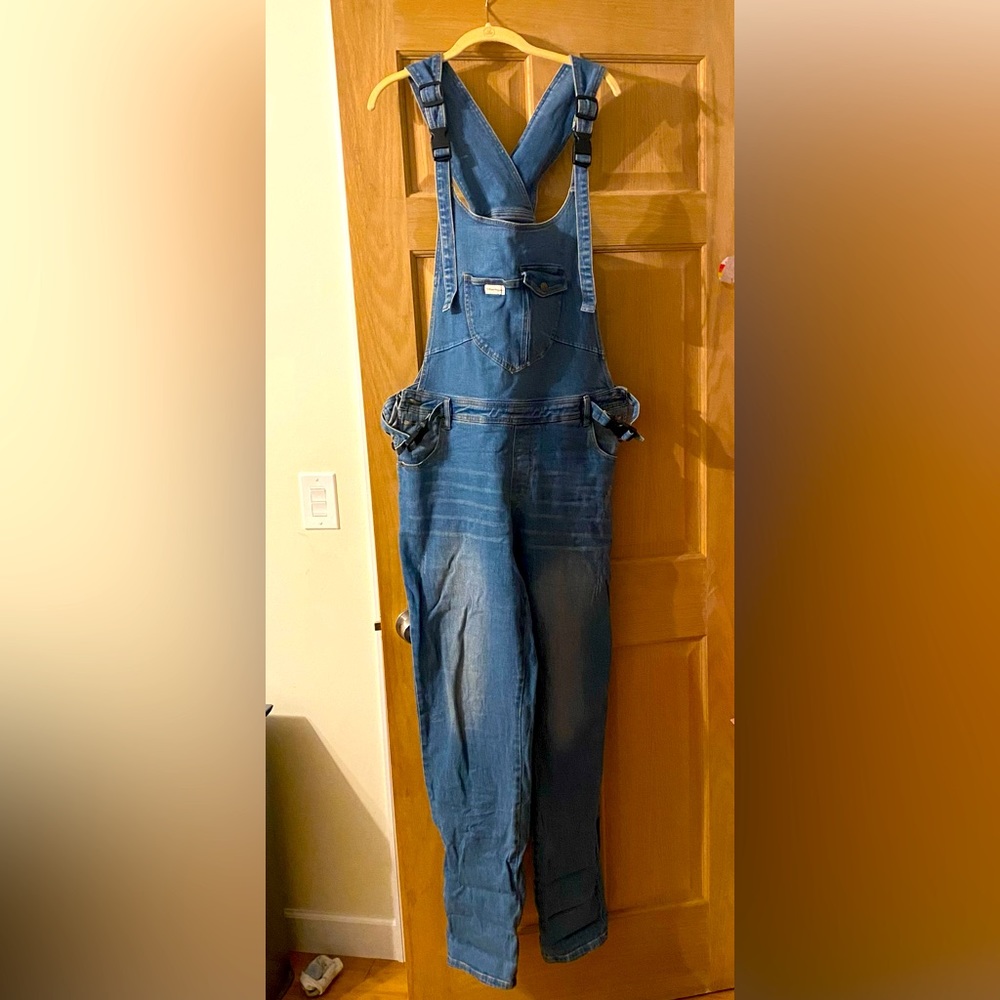 The Mumsie Classic Maternity and Nursing Overalls; size 18; worn once